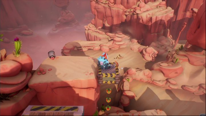You will reach a platform that seems unmoveable at first - Crash 4: A Real Grind walkthrough - The Hazardous Wasted, 2084 - Crash 4 Guide, Walkthrough