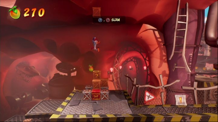 Once you land on the ground, you can collect more boxes - Crash 4: A Real Grind walkthrough - The Hazardous Wasted, 2084 - Crash 4 Guide, Walkthrough