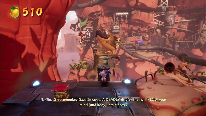 the combination of barrels and sharks - Crash 4: A Real Grind walkthrough - The Hazardous Wasted, 2084 - Crash 4 Guide, Walkthrough