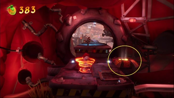 You'll find a way to the secret level when you slide off the second rail - Crash 4: A Real Grind walkthrough - The Hazardous Wasted, 2084 - Crash 4 Guide, Walkthrough