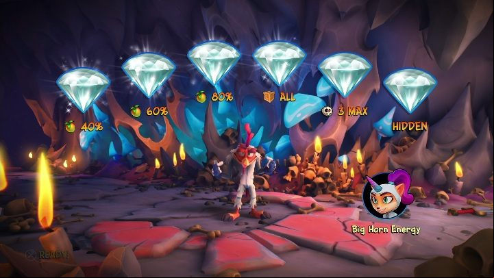 You can get six diamonds on the N - Crash 4: N.Sanity Peak walkthrough - N.Sanity Islad, Present Day - Crash 4 Guide, Walkthrough