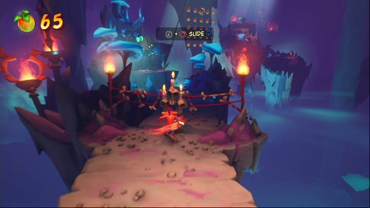 There will be an obstacle on your way - Crash 4: N.Sanity Peak walkthrough - N.Sanity Islad, Present Day - Crash 4 Guide, Walkthrough