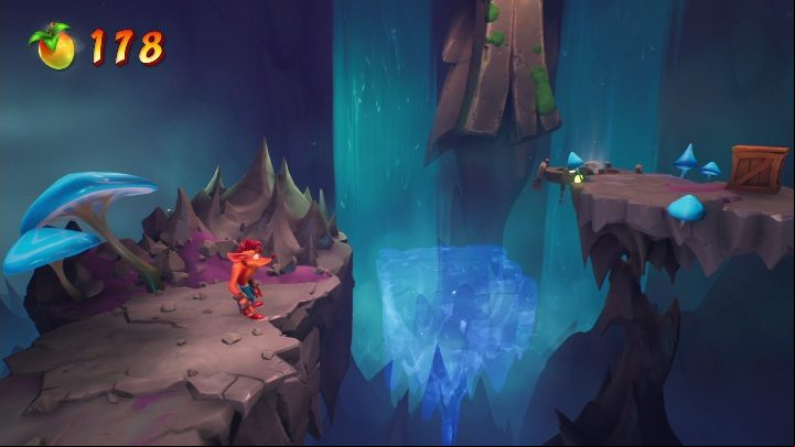 Next, you'll run into disappearing rocks - Crash 4: N.Sanity Peak walkthrough - N.Sanity Islad, Present Day - Crash 4 Guide, Walkthrough