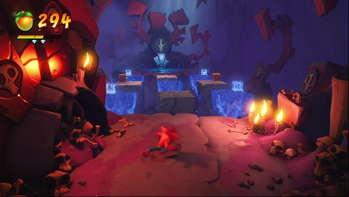 Another part of the disappearing rocks - Crash 4: N.Sanity Peak walkthrough - N.Sanity Islad, Present Day - Crash 4 Guide, Walkthrough