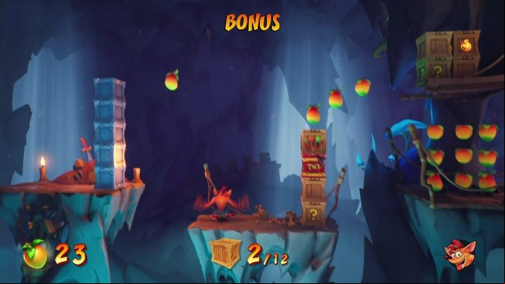 The bonus level on the N - Crash 4: N.Sanity Peak walkthrough - N.Sanity Islad, Present Day - Crash 4 Guide, Walkthrough