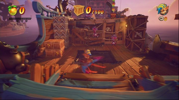On Hook, Line, and Sinker you can get 100 boxes - Crash 4: Hook, Line and Sinker walkthrough - Salty Wharf, 1717 - Crash 4 Guide, Walkthrough