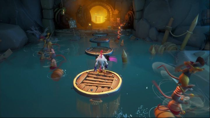 Once you're behind the huge door, everything should be easy - Crash 4: Thar He Blows! walkthrough - Salty Wharf, 1717 - Crash 4 Guide, Walkthrough