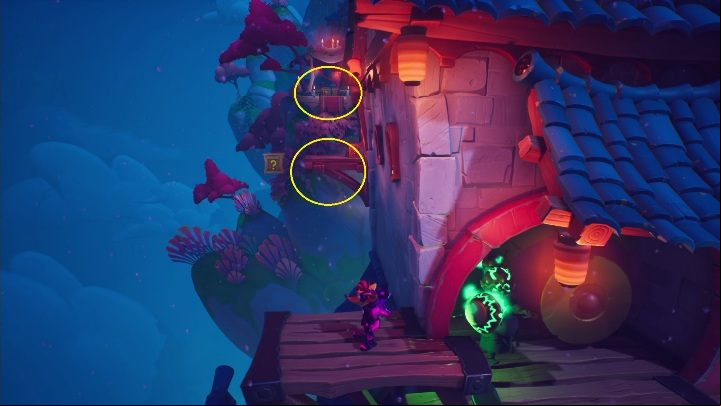 As you proceed, you'll get a mask, you know exactly what to do - Crash 4: Draggin On walkthrough - Tranquility Falls, 1402 - Crash 4 Guide, Walkthrough