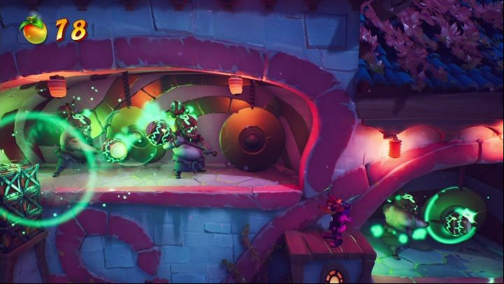 Haste is a very inappropriate thing to do on this level - Crash 4: Draggin On walkthrough - Tranquility Falls, 1402 - Crash 4 Guide, Walkthrough