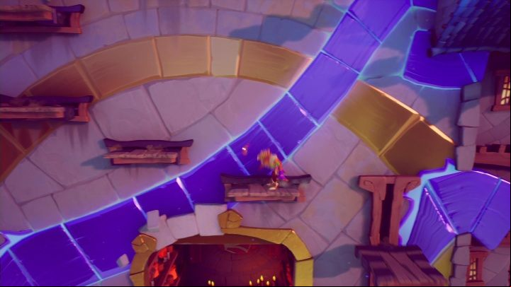 The next step is to climb to the top - Crash 4: Off-Balance walkthrough - Tranquility Falls, 1402 - Crash 4 Guide, Walkthrough