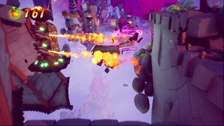 The last straight is a piece of cake compared to the rest of the level - Crash 4: Off-Balance walkthrough - Tranquility Falls, 1402 - Crash 4 Guide, Walkthrough