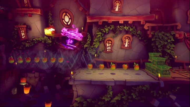 The hidden gem will be found in a special location where there are no other items - Crash 4: Off-Balance walkthrough - Tranquility Falls, 1402 - Crash 4 Guide, Walkthrough