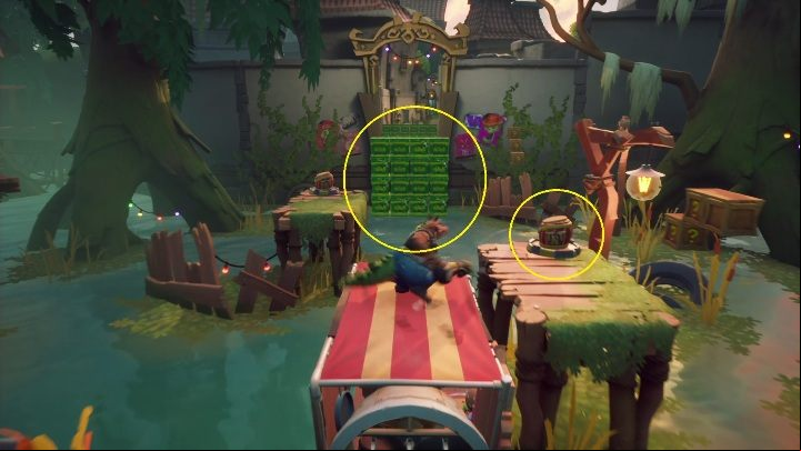 Your first task will be to clear the path - Crash 4: No Dillo Dallying walkthrough - Mosquito Marsh, A Few Days Ago - Crash 4 Guide, Walkthrough