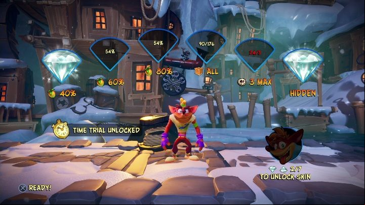 You can get six gems on Ship Happens - Crash 4: Ship Happens walkthrough - The 11th Dimension - Crash 4 Guide, Walkthrough