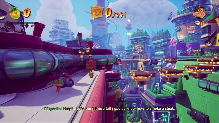 You can get 171 chests on the Rush hour map - Crash 4: Rush Hour walkthrough - The Sn@xx Dimension, 3023 - Crash 4 Guide, Walkthrough