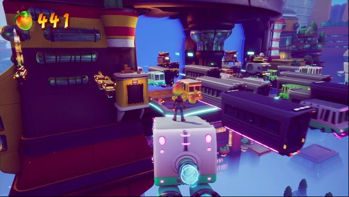The map ends with two long stages - Crash 4: Rush Hour walkthrough - The Sn@xx Dimension, 3023 - Crash 4 Guide, Walkthrough