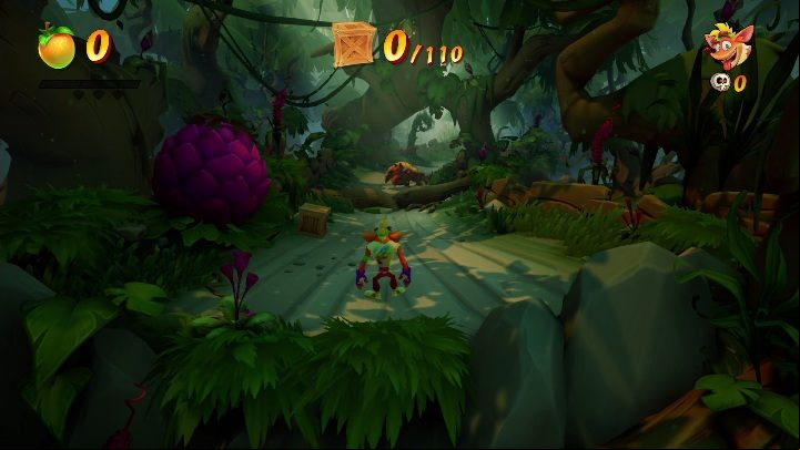 You can get 110 chests on the map - Crash 4: Blast to the Past walkthrough - Eggipus Dimension, 88 Milion B.C.B - Crash 4 Guide, Walkthrough