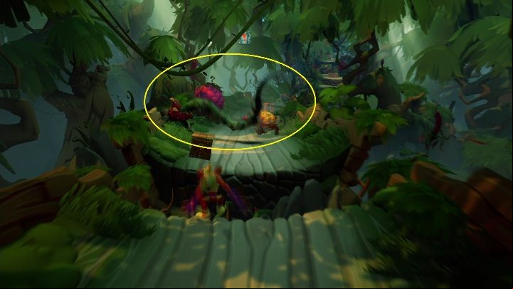 In this area, your biggest fear will be the vines - Crash 4: Blast to the Past walkthrough - Eggipus Dimension, 88 Milion B.C.B - Crash 4 Guide, Walkthrough