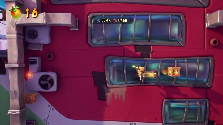 Continued is a short, typically platform-like sequence - Crash 4: The Crate Escape walkthrough - The Sn@xx Dimension, 3023 - Crash 4 Guide, Walkthrough
