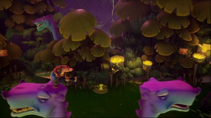 Now you have to bounce off dinosaurs - Crash 4: Rock Blocked walkthrough - Eggipus Dimension, 88 Milion B.C.B - Crash 4 Guide, Walkthrough