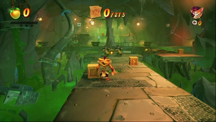 You can get 273 gems on the map - Crash 4: Toxic Tunnels walkthrough - Cortex Island - Crash 4 Guide, Walkthrough