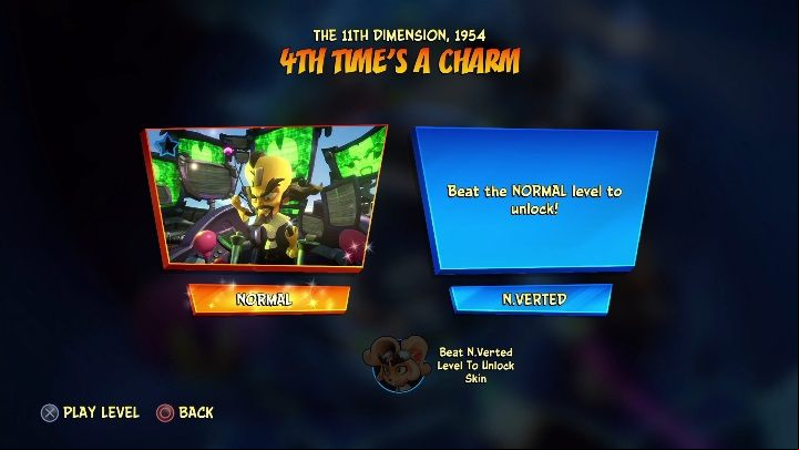 Neo Cortex unlocks after defeating a boss at the end of 4th Time's a Charm - Crash 4: Neo Cortex - levels, skills - Characters - Crash 4 Guide, Walkthrough