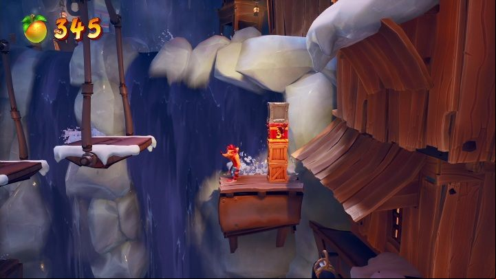 This part also requires good platforming skills - Crash 4: Snow Way Out - demo walkthrough - Demo walkthrough - Crash 4 Guide, Walkthrough
