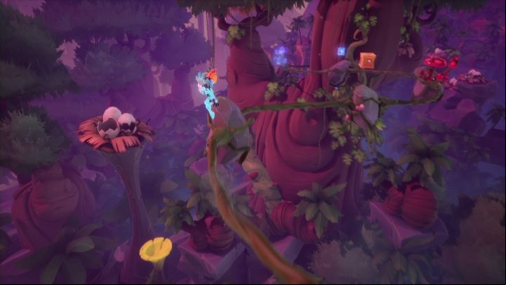 The next task is to slide down a liana - Crash 4: Dino Dash - demo walkthrough - Demo walkthrough - Crash 4 Guide, Walkthrough