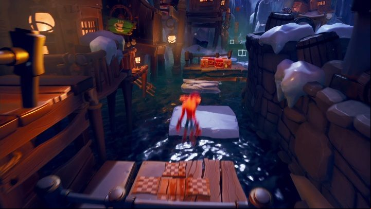 This sequence consists of significant parts of the first level - Crash 4: Ship Happens - demo walkthrough - Demo walkthrough - Crash 4 Guide, Walkthrough