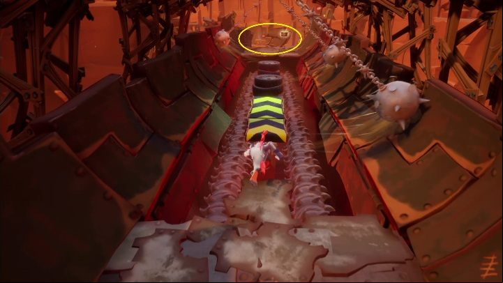 You'll find a tape behind the second checkpoint when you the metal balls - Crash 4: All Secret tapes - list, location - Secrets - Crash 4 Guide, Walkthrough
