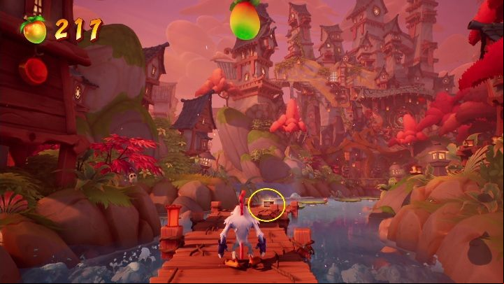 You'll find the tape just behind the waterfall, before the path made of leaves - Crash 4: All Secret tapes - list, location - Secrets - Crash 4 Guide, Walkthrough