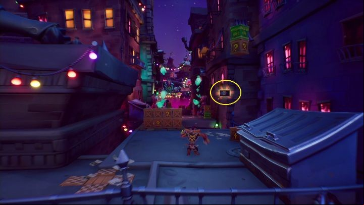 You'll find the tape next to the dumpster, in front of the road leading to cannons - Crash 4: All Secret tapes - list, location - Secrets - Crash 4 Guide, Walkthrough