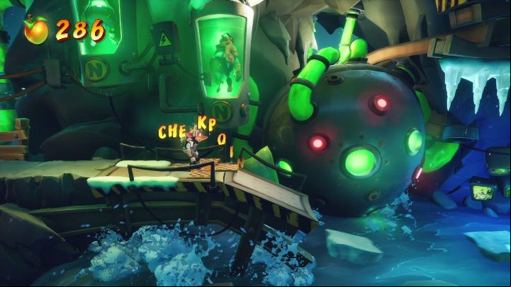 Right behind the entry point, you'll find a small area through which you have to jump - Crash 4: All Secret tapes - list, location - Secrets - Crash 4 Guide, Walkthrough