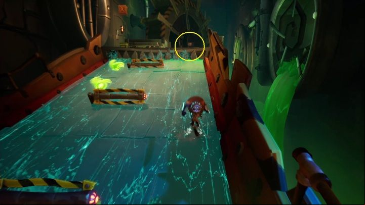 You'll get the tape at the very end of the map, right behind the waterfall from which the green exploding balls fall - Crash 4: All Secret tapes - list, location - Secrets - Crash 4 Guide, Walkthrough