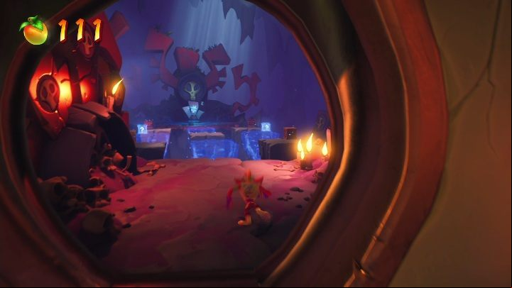 You can find a save point after the bonus - Crash 4: Red Gem - where to find, location of the diamond - Special Gems - Crash 4 Guide, Walkthrough