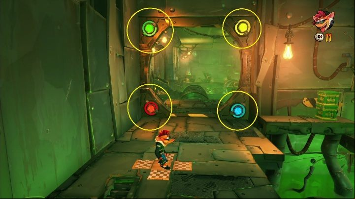 At some point you will see a giant door with four gems drawn around it - Crash 4: Secret stage - how to unlock? - Secrets - Crash 4 Guide, Walkthrough