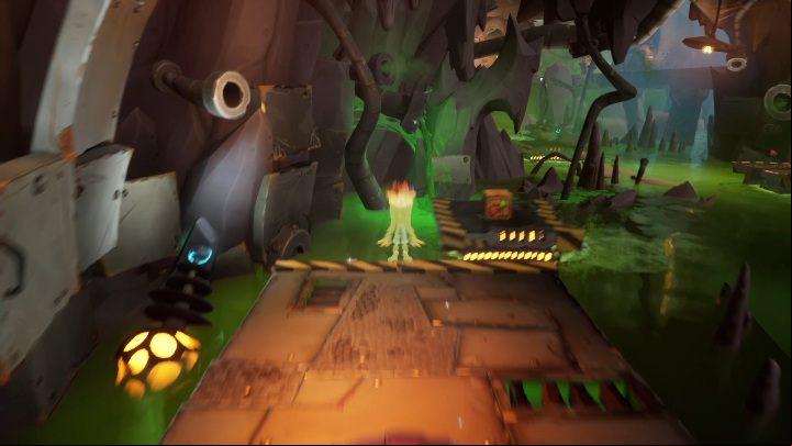 The beginning is probably the hardest part of the red stage of the level - Crash 4: Secret stage - how to unlock? - Secrets - Crash 4 Guide, Walkthrough