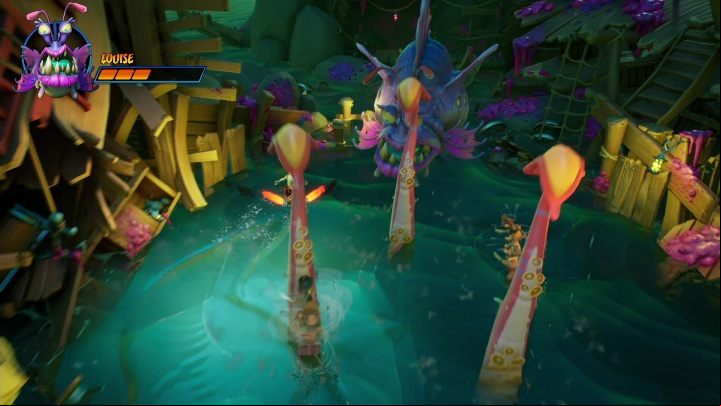 In part three, there are three tentacles to destroy - Crash 4: Louise boss fight - how to beat? - Bosses - Crash 4 Guide, Walkthrough