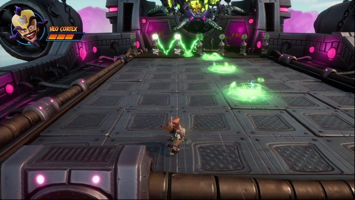 The boss will emit a series of waves - Crash 4: Neo Cortex boss fight - how to beat? - Bosses - Crash 4 Guide, Walkthrough