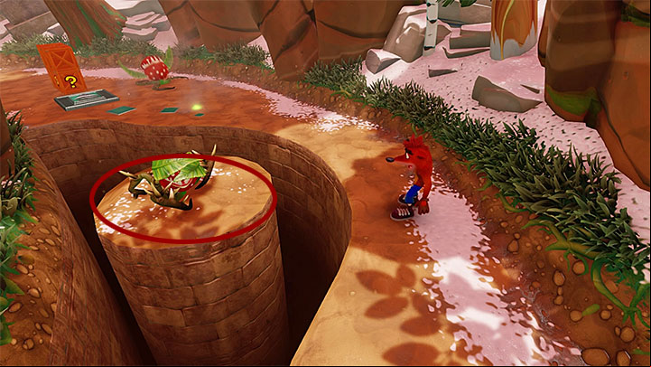 Youll soon encounter the fork that leads back from the death route - Diggin It | Crash Bandicoot 2 | Levels - Crash Bandicoot 2 - Alpine Warp Room - Crash Bandicoot N. Sane Trilogy Game Guide