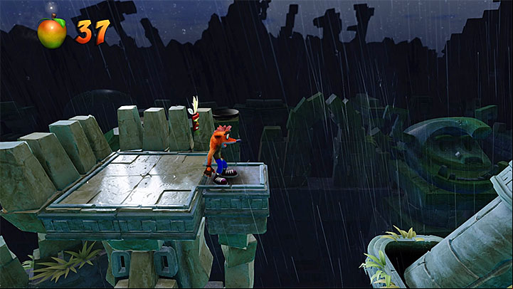 You should be delivered back to the area where youve begun the bonus section - Ruination | Crash Bandicoot 2 | Levels - Crash Bandicoot 2 - Alpine Warp Room - Crash Bandicoot N. Sane Trilogy Game Guide