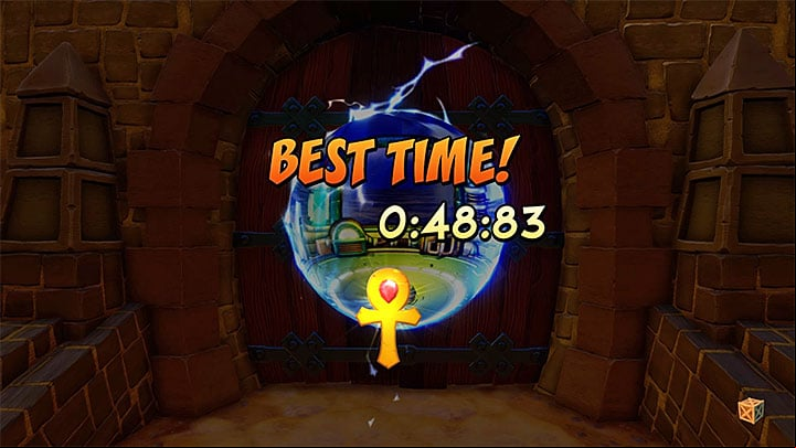 To gain access to the basement, you have to obtain, at least, 5 relics and, to remind you, they are awarded for completing time trials in the main stages (with the exception of boss fights) - Stages 26-30 | Crash Bandicoot 3 | Secret Levels - Crash Bandicoot 3 - Secret levels - Crash Bandicoot N. Sane Trilogy Game Guide