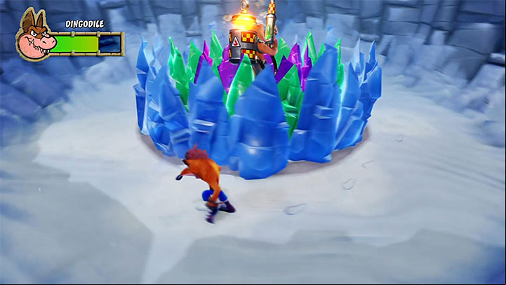 The rest of the battle is similar and the only difference lies in bombardments - Pentas Revenge | Crash Bandicoot 3 Trophy Guide - Crash Bandicoot 3: Warped - Crash Bandicoot N. Sane Trilogy Game Guide