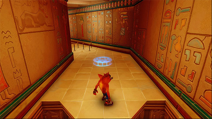 Eventually, you will reach the location shown in the above screenshot - Sphynxinator | Crash Bandicoot 3 | Levels - Crash Bandicoot 3 - Egyptian location - Crash Bandicoot N. Sane Trilogy Game Guide