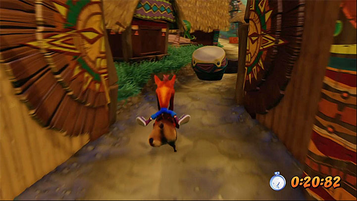 Be ready to repeat this level at least a few times - memorizing the whole track will make it much easier to avoid all obstacles and destroy all chests - Hog Wild | N. Sanity Island | Levels - Crash Bandicoot - N. Sanity Island - Crash Bandicoot N. Sane Trilogy Game Guide