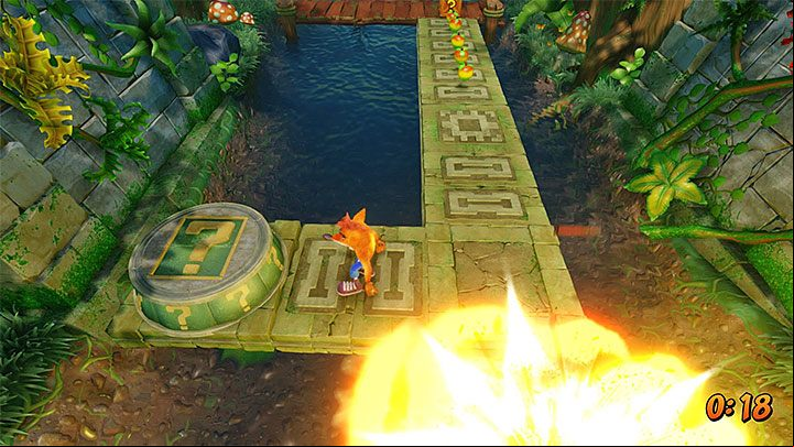 Stop in the current location for a moment - Plant Food | Crash Bandicoot 2 | Levels - Crash Bandicoot 2 - Sewer Warp Room - Crash Bandicoot N. Sane Trilogy Game Guide