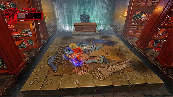 Once the nitroglycerin charges have been detonated, Ripper Roo will be temporarily stunned - Professor Pulverized | Crash Bandicoot 2 Trophy Guide - Crash Bandicoot 2: Cortex Strikes Back - Crash Bandicoot N. Sane Trilogy Game Guide