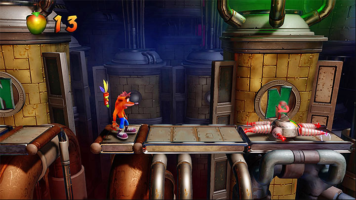 1 - Piston It Away | Crash Bandicoot 2 | Levels - Crash Bandicoot 2 - High-Tech Warp Room - Crash Bandicoot N. Sane Trilogy Game Guide