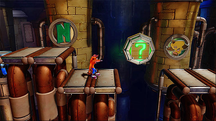 2 - Piston It Away | Crash Bandicoot 2 | Levels - Crash Bandicoot 2 - High-Tech Warp Room - Crash Bandicoot N. Sane Trilogy Game Guide