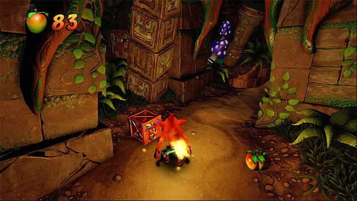 As it was mentioned above, in this level you must use encountered fireflies - Night Fight | Crash Bandicoot 2 | Levels - Crash Bandicoot 2 - High-Tech Warp Room - Crash Bandicoot N. Sane Trilogy Game Guide